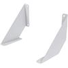 INOXLM lavorazioni inox INOXLM Reggimensola da muro | staffa per mensola | reggimensola in ferro | mensola angolare | Staffa per mensola | 2 pezzi (Large - 20 cm, White)