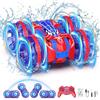 fygurso Spider Auto Radiocontrollata Impermeabile, 4WD Anfibio 2.4 GHz Auto Radiocontrollata, Barca Radiocontrollata, Auto Acrobatica RC con Luci LED 360°, Regalo per Ragazzi e Ragazze