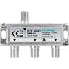 Axing BVE 30-01 Splitter 3 Vie, 5-1006 MHz partitore antenna con connettore F, per digitale terrestre e tv via cavo
