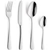 AMEFA Austin - Set di posate da 24 pezzi, per 6 persone, posate in design vintage, in acciaio INOX 18/10 lucido