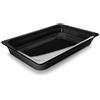 Lacor 66110J - Bacinella melamina nera gn 1/1 530x325x100 | Utensile professionale duraturo; progettato per prestazioni ottimali e una pulizia rapida in lavastoviglie
