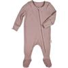 DreamBuy 0-3A Tutina con Cerniera Tutina A Coste in Morbido Cotone Neonati Maschi Pagliaccetti Unisex Tuta Pigiama Bambini Tutina Footed Ipoallergenico (18-24 Mesi, Velluto Moka)