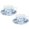 Kaneshotouki Coppia di tazze da tè e piattini Snoopy Arabesque Grape Pattern Set di 2 arac...