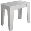 Wink Design Bercy White Tavolo Consolle, Larice Bianco a poro Aperto, H75 x 90 x 54 cm Chiuso, Aperto H75 x 90 x 306 cm