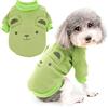 Zunea Cappotto invernale per Cani di Piccola Taglia Pullover Cucciolo Maglione Morbido Caldo Vestiti Giacca Pullover Giubbotti Felpa Cappotto Abbigliamento per Chihuahua Yorkie Verde XL