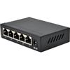 DiProgress Switch DiProgress 5 porte Gigabit Ethernet 10/100 in Metallo [DPNS05GM]