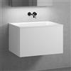 neoro n50 mobile La: 80 cm con 1 scomparto estraibile, lavabo senza fori rubinetteria bianco,, BN0095WH+BN0432WM, n50 [Mobili da Bagno > Mobili con Lavabo Integrato]
