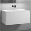 neoro n50 mobile La: 100 cm con 1 scomparto estraibile, lavabo senza fori rubinetteria bianco,, BN0097WH+BN0433WM, n50 [Mobili da Bagno > Mobili con Lavabo Integrato]