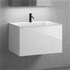 neoro n50 mobile La: 80 cm con 1 scomparto estraibile, lavabo con 1 foro rubinetteria bianco opaco,, BN0094WM+BN0432WH, n50 [Mobili da Bagno > Mobili con Lavabo Integrato]