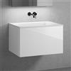 neoro n50 mobile La: 80 cm con 1 scomparto estraibile, lavabo senza fori rubinetteria bianco opaco,, BN0095WM+BN0432WH, n50 [Mobili da Bagno > Mobili con Lavabo Integrato]