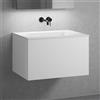 neoro n50 mobile La: 80 cm con 1 scomparto estraibile, lavabo senza fori rubinetteria bianco opaco,, BN0095WM+BN0432WM, n50 [Mobili da Bagno > Mobili con Lavabo Integrato]
