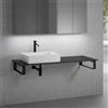 neoro n50 top con lavabo La: 140,5 A: 29 P: 51,5 cm, BN0065WM+BN0408BM+BN0504BM+2#BN000005+BN000002, n50 [Mobili da Bagno > Top con Lavabo da Appoggio]