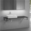 neoro n50 top con lavabo La: 140,5 A: 29 P: 51,5 cm, BN0065WM+BN0408BM+BN0504BM+2#BN000003+BN000002, n50 [Mobili da Bagno > Top con Lavabo da Appoggio]