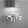 neoro n50 Slim top La: 60 cm con lavabo Ø 45 cm bianco opaco,, BN0106WM+BN0401WM+BN0500WM+2#BN000004, n50 [Mobili da Bagno > Top con Lavabo da Appoggio]