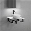 neoro n50 Slim top La: 60 cm con lavabo Ø 45 cm bianco opaco,, BN0106WM+BN0401WM+BN0500WM+2#BN000005, n50 [Mobili da Bagno > Top con Lavabo da Appoggio]
