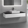 neoro n50 mobile con lavabo La: 140,5 P: 51,5 cm, 1 scomparto estraibile, BN0065WM+BN0492WH+BN0408BM, n50 [Mobili da Bagno > Mobili con Lavabo Integrato]