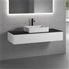 neoro n50 mobile con lavabo La: 140,5 P: 51,5 cm, 1 scomparto estraibile, BN0065WM+BN0492WM+BN0408BM, n50 [Mobili da Bagno > Mobili con Lavabo Integrato]
