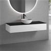 neoro n50 mobile con lavabo La: 140,5 P: 51,5 cm, 1 scomparto estraibile, BN0106WM+BN0492WH+BN0408BM, n50 [Mobili da Bagno > Mobili con Lavabo Integrato]