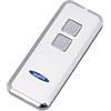 Novoferm Novotron 522 - Telecomando per porta del garage (trasmettitore a 2 canali; crittografia a 64/128 bit; 433 MHz; argento/bianco) TM15912001150