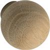 ALLES IM GRIFF Pomello per mobili in legno Olwen, Ø 35 mm, per armadio, rotondo, profondità 38 mm, pomello per porta, rovere grezzo