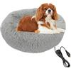 Generic Cuccia riscaldata per animali domestici - Letti riscaldati per cani con ricarica USB per cani di piccola taglia | Lettino per gatti riscaldato per interni, morbido e facile da pulire, caldo tappetino