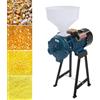 Levkitch Mulino Elettrico Grano,Macina a Secco con Imbuto,Macinino Trituratore Smerigliatrice per cereali Commerciale Meccanico Elettrica può Riso Soia Sorgo e Mais 50-75kg/h(Blu)