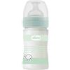 CHICCO Biberon Benessere in Vetro Chicco 150ml Flusso Lento Silicone Green