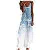 Vhersily Vestiti Donna Estivi Lunghi Vestiti Donna Primavera Casual Eleganti Abiti Donna Scollo a V Senza Maniche Vestito Boho Fiore Stampato Maxi Lunga Sexy Vacanze Vestiti