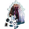 Trefl Legno: Frozen, Il Regno di Ghiaccio Preferito-50 Pezzi, Incastro Wooden Puzzle, Forme Irregolari, 10 Personaggi, per Bambini dai 5 Anni, Multicolore, 20283