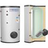 Cordivari Bollitore in Acciaio Extra 1 WXC 1000 L con Scambiatore Estraibile Coibentazione Morbida Smontabile ,