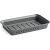 TATAY Portasapone da bagno Bohol, in polipropilene, senza BPA, plastica 100% riciclata, grigio antracite. Dimensioni: 14 x 8,5 x 2 cm