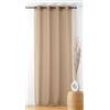 Linder - Tenda con fibbia - Finitura occhielli colore canna fucile - Colore spago - 140 x 240 cm - 100% poliestere - Collezione Boucline