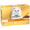 Gourmet Gold Straccetti 24 x 85 g umido per gatti - Delizie in salsa