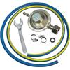 Crisalide®- Kit Tubo REGOLATORE Professionale 4 pz (Gas, Gpl) Cucina, Barbecue, Stufa: 1 Tubo+1 Regolatore+2 Fascette+1Chiave: Omologato 7140 IMQ Pressione 20/60 Bar, Made in Italy (Variabile)