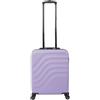 TOTTO - Valigia Trolley da Cabina, Modello Bazy, 55 x 40 x 20 cm, Capacità 40 L, Elevata Resistenza agli Urti, Ruote 360º, Maniglia Telescopica, Cinghie di Compressione Interne, Lucchetto TSA, Viola