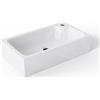 maimai Mai & Mai Lavabo da Appoggio 46x26x11cm, Lavandino Bagno da Appoggio Rettangolare da Minerale Fuso Colossum101