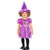amscan - Costume da strega Skye di Paw Patrol, per bambine, con licenza ufficiale, per Halloween, età: 1-6 anni, Viola, 4-6 anni