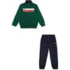 Champion Legacy Graphic Shop B (306848) -Special PolyWarpKnit Semi-Dull High-Neck Tuta Sportiva, Verde Bottiglia/Blu Marino (HLG/NNY), 15-16 Anni Bambino