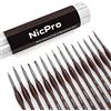 Nicpro 15 Pezzi Pennelli per Dipingere, Set Pennelli Fine Pittura con Custodia per Artisti Vernici Acriliche, Acquerelli, Oli e Guachi, le Unghia Art oer il Viso Dettagli in Miniatura Pittura,Marrone