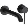 Kludi Bozz-382453976 Bozz-382453976 Rubinetto per lavabo con beccuccio fisso Bozz Matt-382453976, nero opaco, 23 cm Ausladung