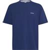 Calvin Klein Uomo T-shirt Maniche Corte Scollo Rotondo, Blu (Blue Shadow), M