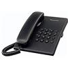 Panasonic KX-TS 500 Telefoni domestici con cavo, Nero