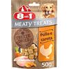 8in1 Meaty Treats - Snack per cani con extra carne, senza zuccheri - 50 g