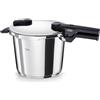 Fissler Vitaquick, Pentola A Pressione in Acciaio Inox per Cottura A Vapore, Capienza 6 L, Diametro 22 cm, 2 Livelli di Cottura, Fabbricato in Germania, Compatibile Induzione