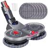 Fictezlove Tergicristallo elettrico per aspirapolvere Dyson V12 Detect Slim/V10 Slim, mocio per Dyson V12 Slim con serbatoio dell'acqua rimovibile e 6 mocio lavabile + 1 contenitore di riempimento