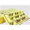 Genérico 960 Cartelle Numerate e Forate per Bingo Tradizionale a 90 Palle (Giallo)
