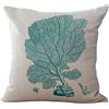 ZQMHCY Federe Cuscini Divano 50x50 Corallo Verde Acqua Copricuscini 50x50 Cotone e Lino Fodere Cuscini 50x50 Divano Forte Traspirabilità Cuscini per Divano con Cerniera Nascosta Cuscini Letto 1 Pieces