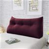 Rucener Schienale Letto Triangolari Cuscino Letto Schiena Schienale Testata Letto Divano Cuscino Lettura Il Perfetto Cuscino perLettura Regalo per la festa del papà Vino rosso 100CM