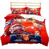 CHENGHUO Leclerc F1 Drivers, copripiumino per bambini, federa per cuscino 80 x 80, regalo per bambini singolo, 200 x 200 cm + 75 x 50 cm x 2)