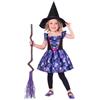 amscan Costume Strega Mitica in Materiali Riciclati e Sostenibili, per Bambina, Multicolore, 3-4 Anni